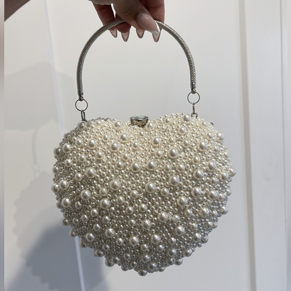 Pearl Heart Shaped Purse